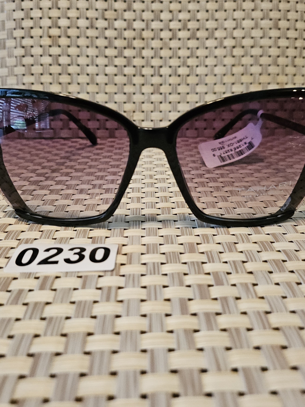 Tahari TH881-0X Black Cat Eye Sunglasses  230